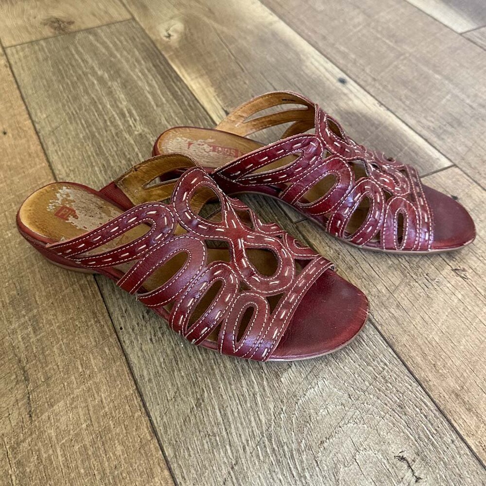 Pikolinos Leather Sandals, Size 8 (38) - Picture 3 of 5